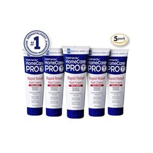 Rapid Relief Diaper Rash Cream w/ Zinc Oxide, Hospital Grade Barrier Cream 5 pk